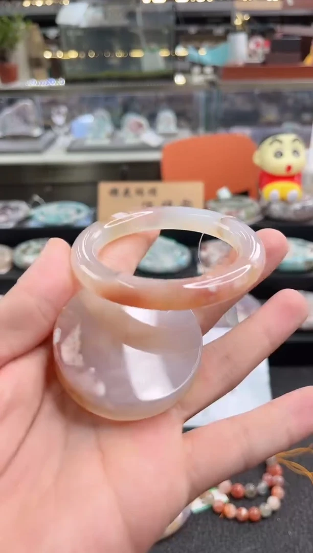 未镶嵌手镯石英质玉54圈口 （赠品镯心）3984579