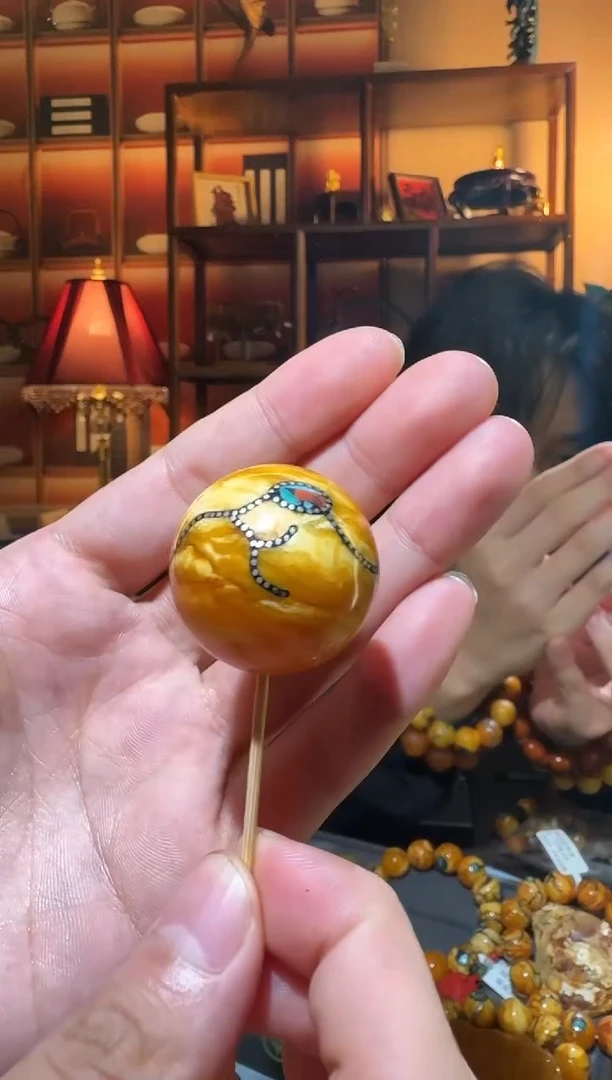 蜜蜡颈饰未镶嵌1653天然蜜蜡珠宝奇石