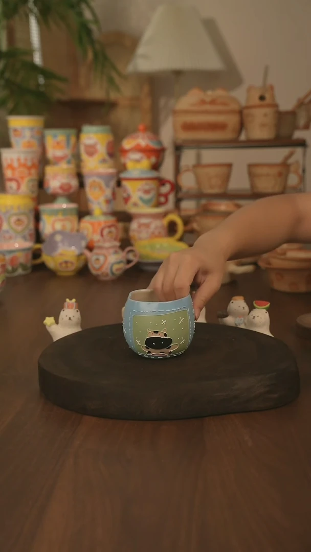 杯子景德镇原创手作陶瓷