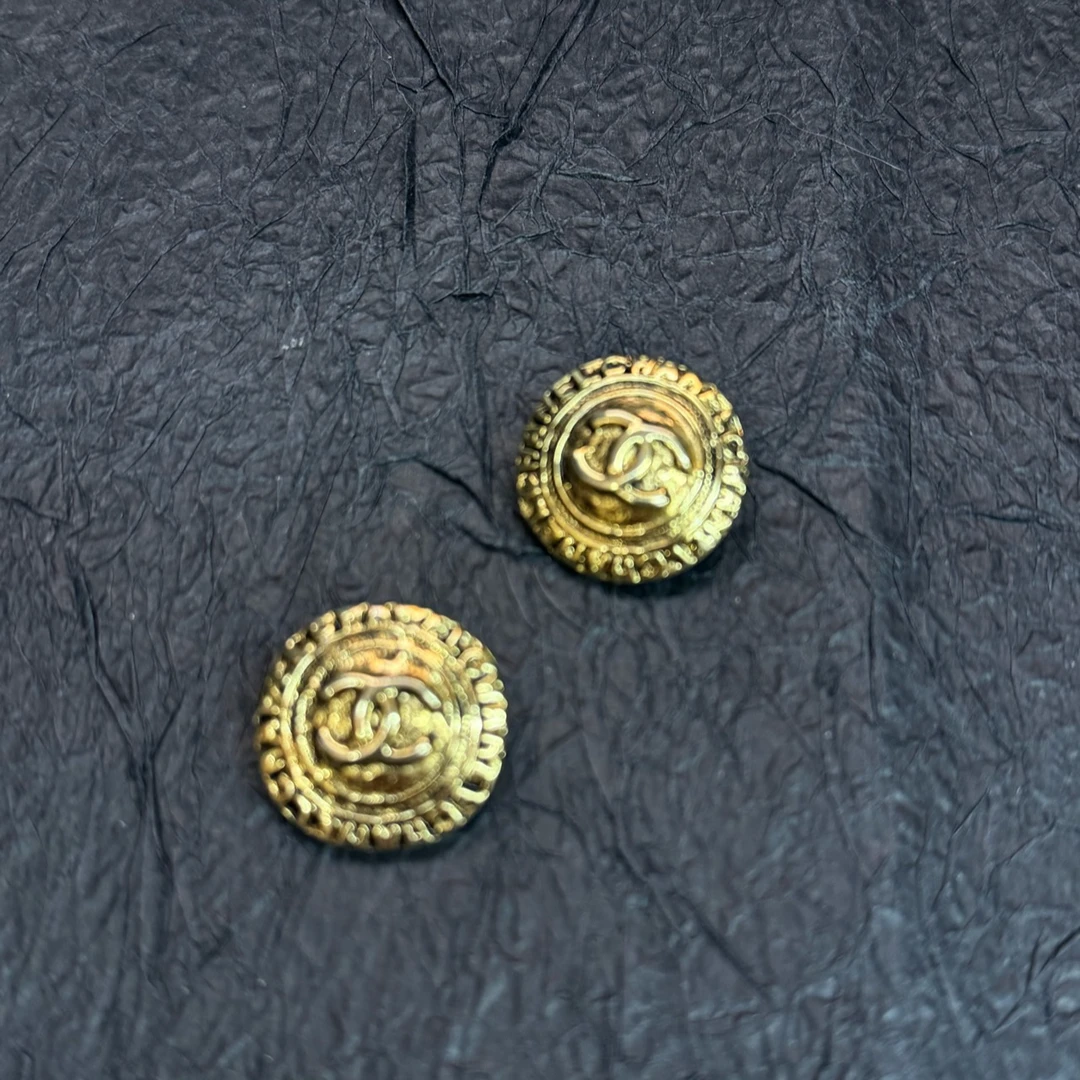 99新 Chanel/香奈儿 金色耳夹 14603