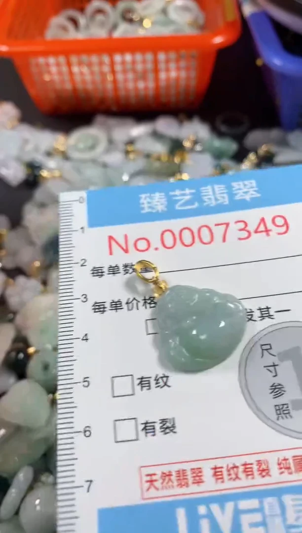 吊坠(不含链)未镶嵌翡翠7349