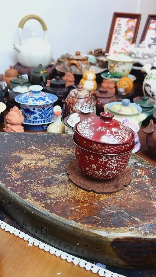 【茶瓷物语】盖碗配杯子