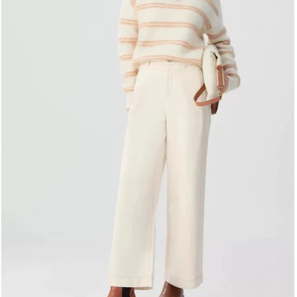 25【A玛订单】春夏时尚休闲百搭直筒高腰阔腿牛仔裤（D24K0227）