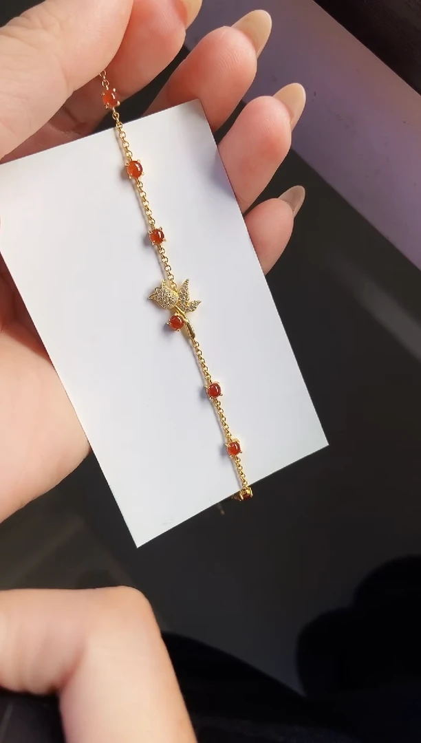 银S925镶嵌手链翡翠1