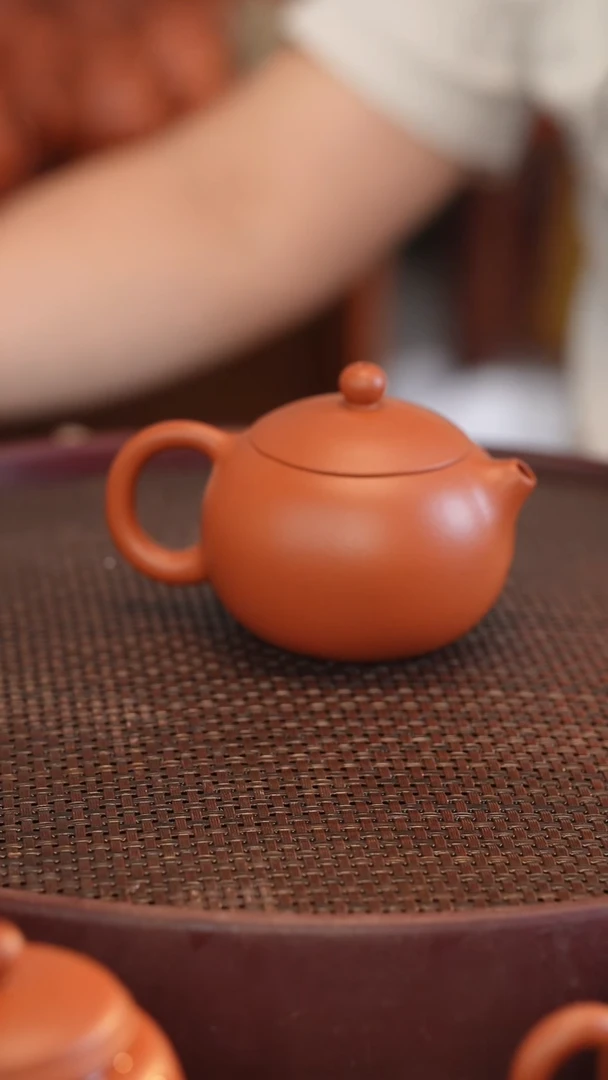 茶壶紫砂朱泥 半手工 西施 200cc