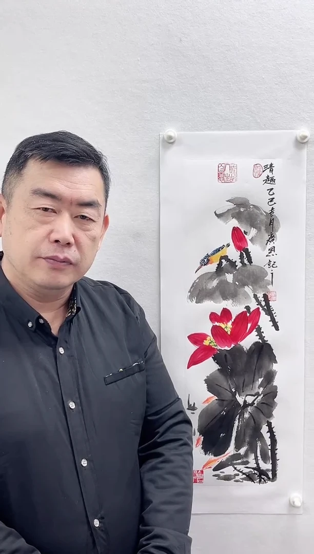 【闪购商品】国画百年湖社-张广恩-现场绘画《清趣》