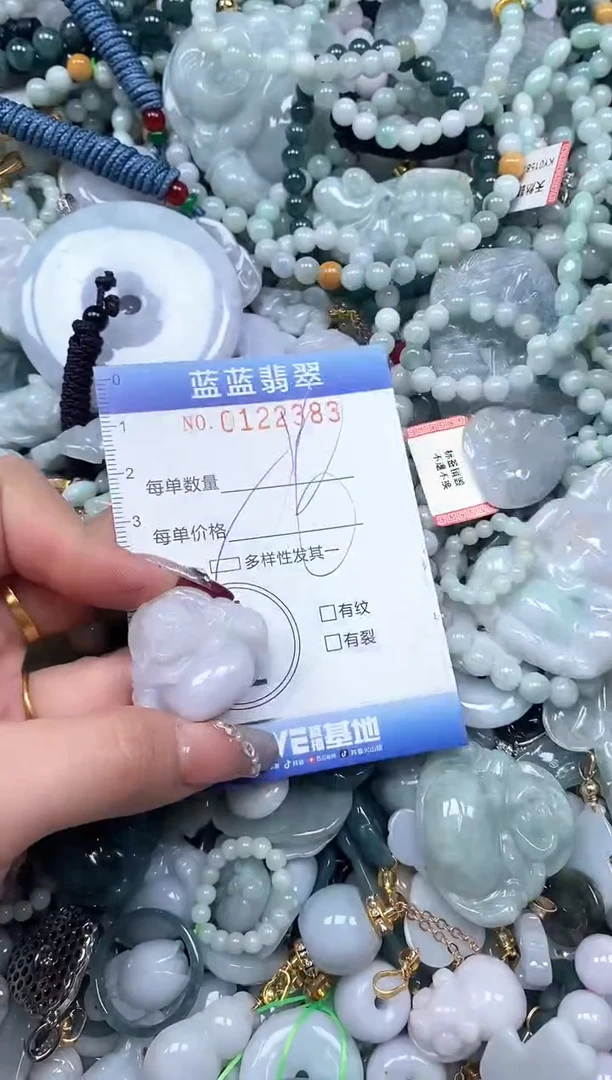 【闪购商品】翡翠颈饰未镶嵌闪购0122383多样性发其一