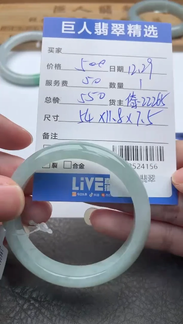 颈饰未镶嵌翡翠手镯多人-12524156