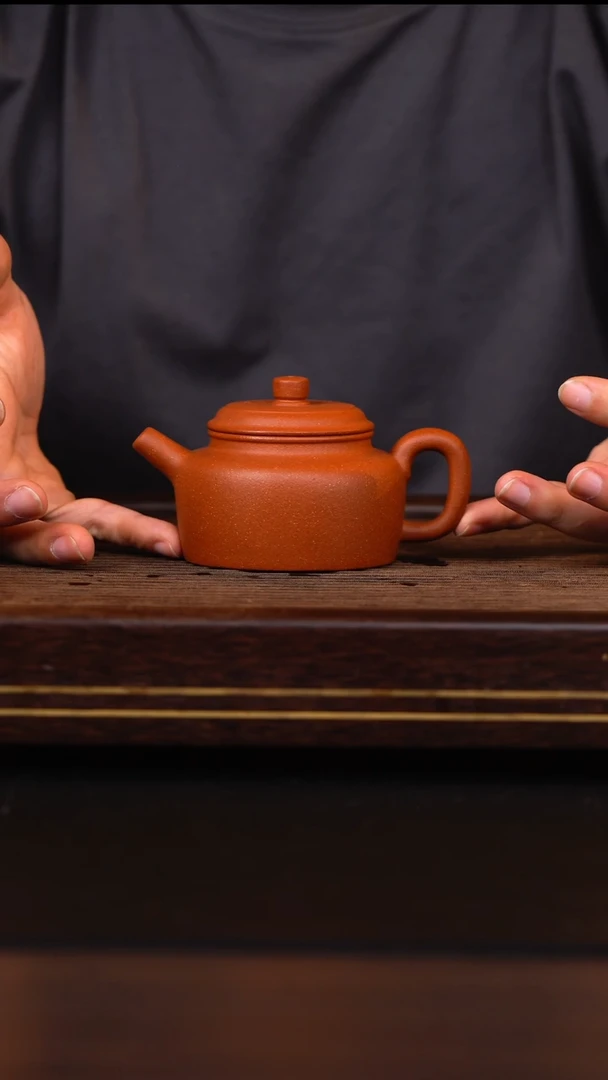 茶壶紫砂红降坡德钟置换壶