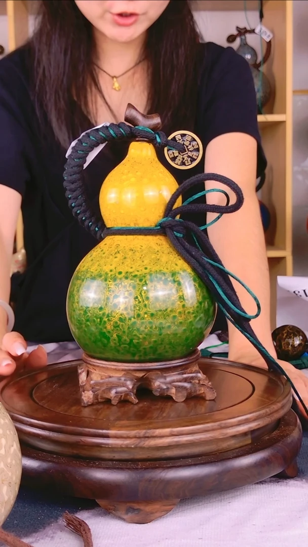 ?*❷096一物一拍 大漆酒葫芦 真葫芦真大漆