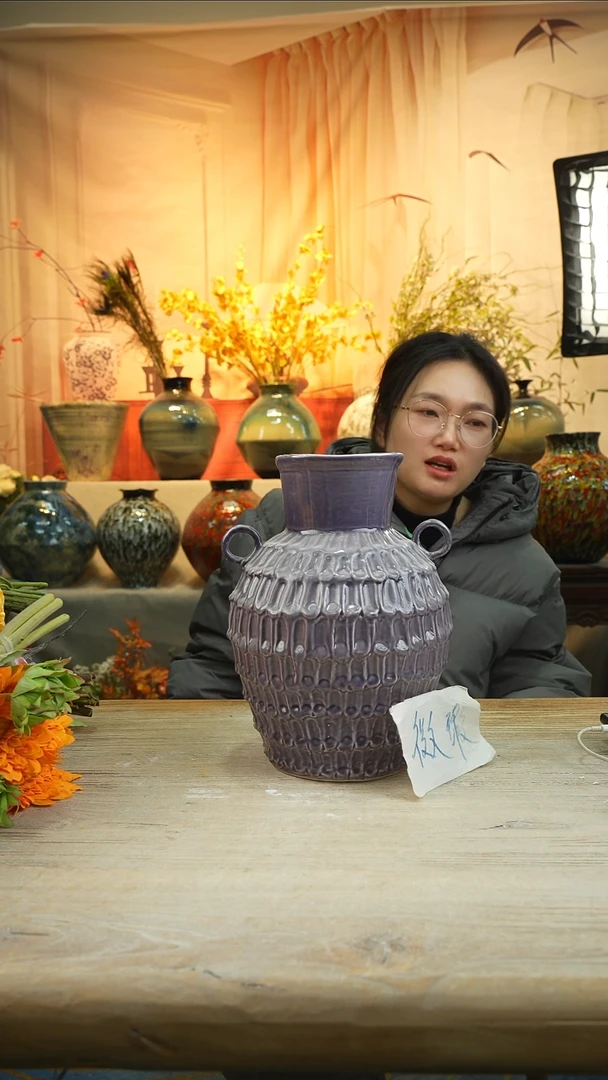 高28口11高温陶瓷花瓶