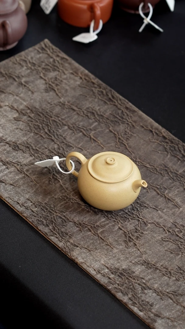 【闪购商品】紫砂茶壶本绿月秋壶120cc