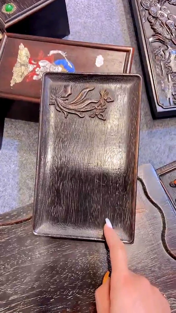 木紫檀雕刻一物一拍