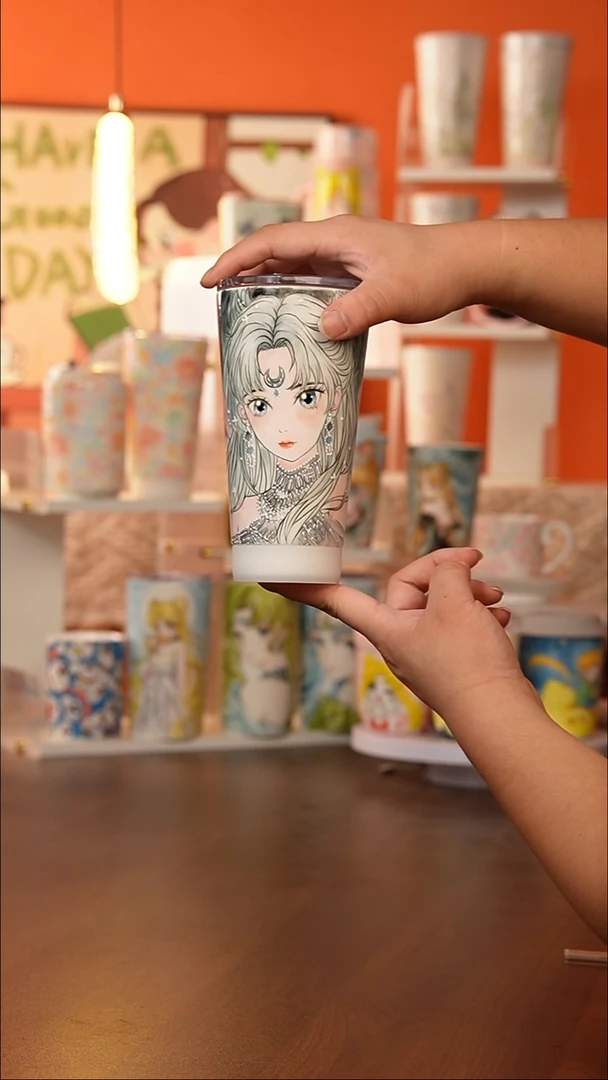 景德镇手工手绘文创陶瓷杯