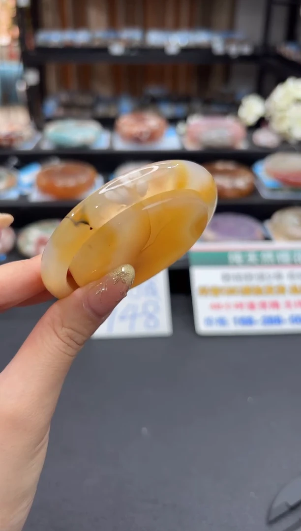 未镶嵌手镯石英质玉C99(55圈赠送镯心)