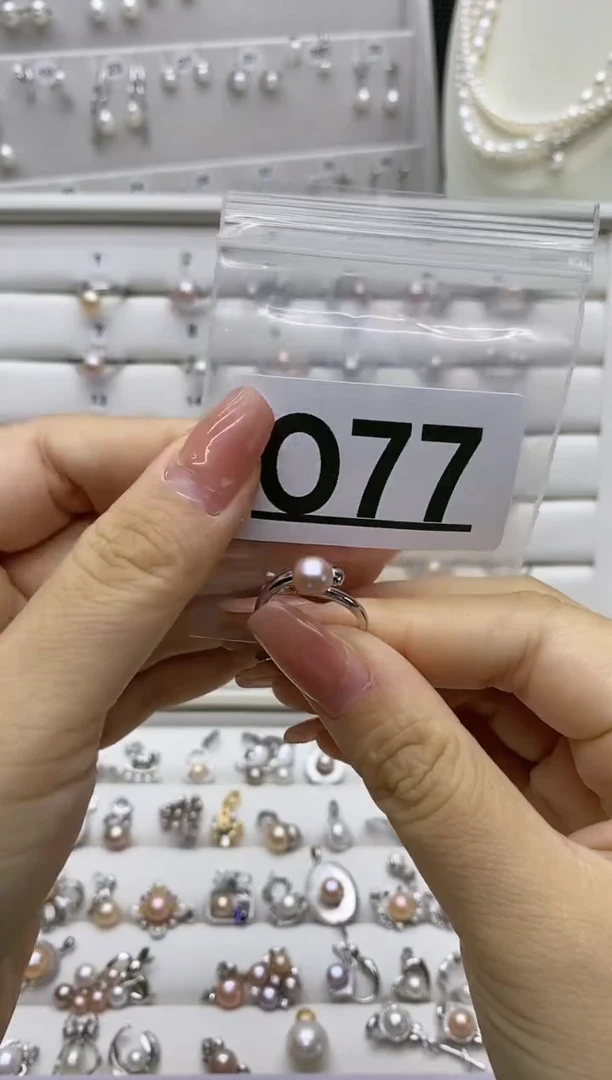 银S925镶嵌珠宝奇石淡水珍珠我****。O77
