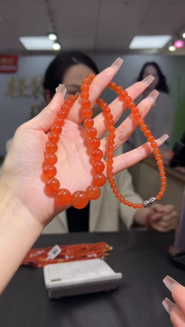 未镶嵌珠串南红玛瑙冰红9.27-25091503800（多样式发其一）