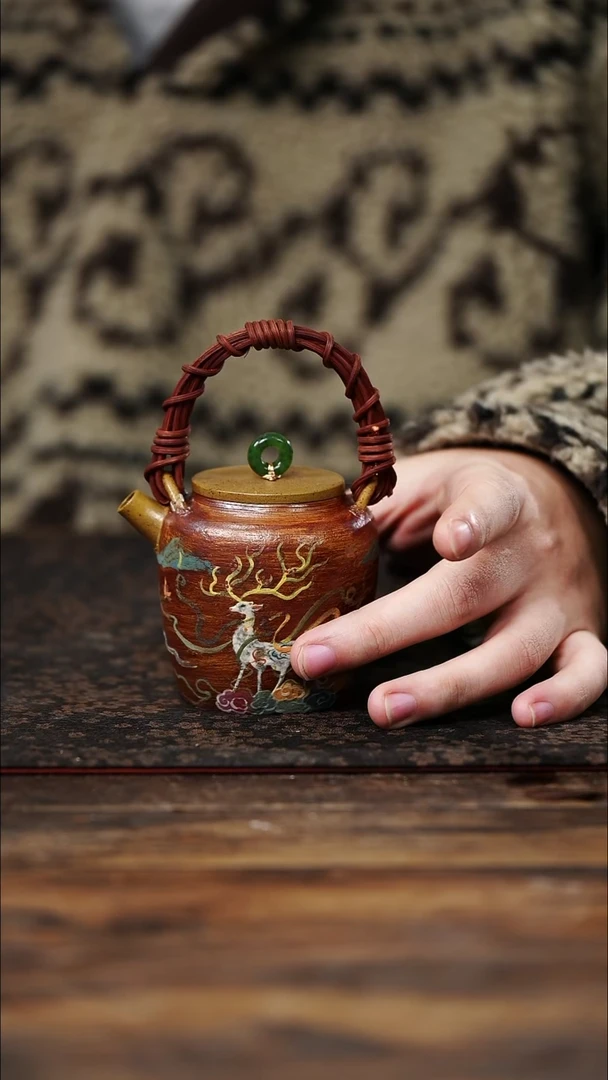 茶杯紫砂郭**蜜60号紫砂柴烧