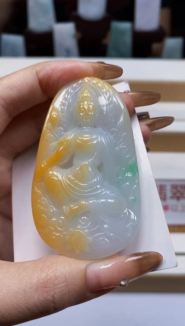 颈饰未镶嵌翡翠翡翠A货