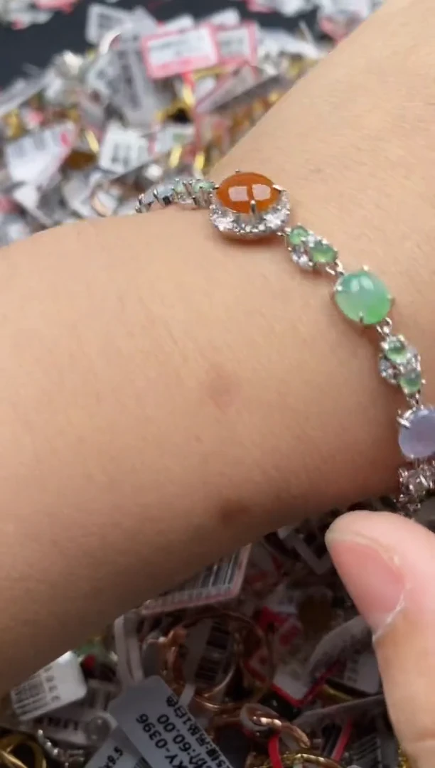 【闪购商品】翡翠戒指银S925镶嵌101010--9