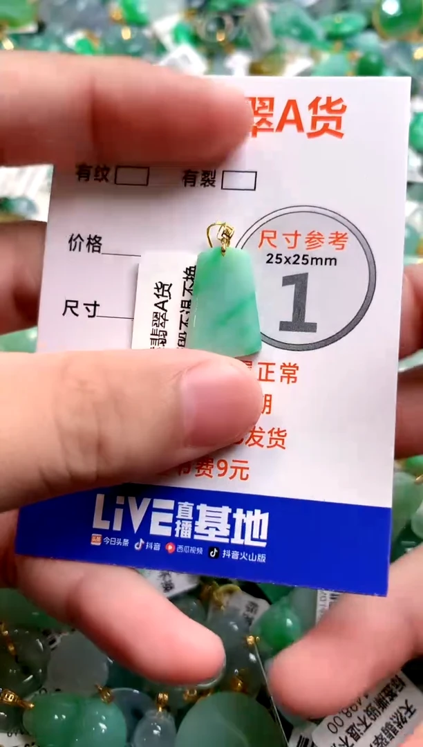 颈饰18K金镶嵌翡翠0835580111