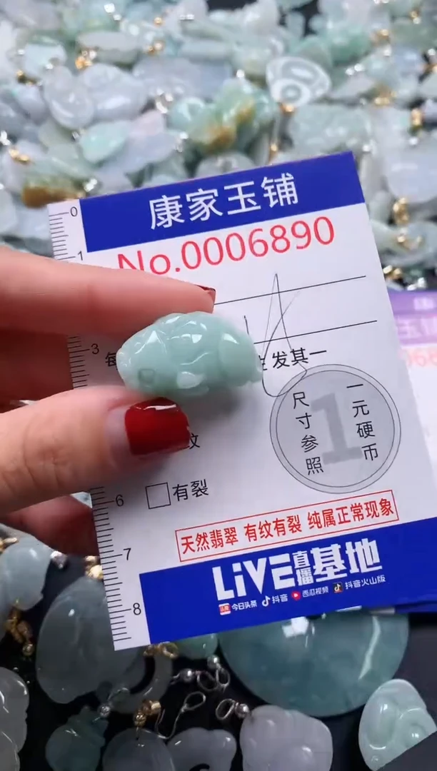 翡翠未镶嵌吊坠(不含链)6890