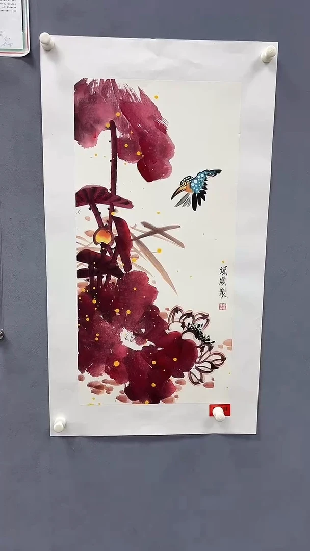 国画杨风顺绘画2平尺花鸟