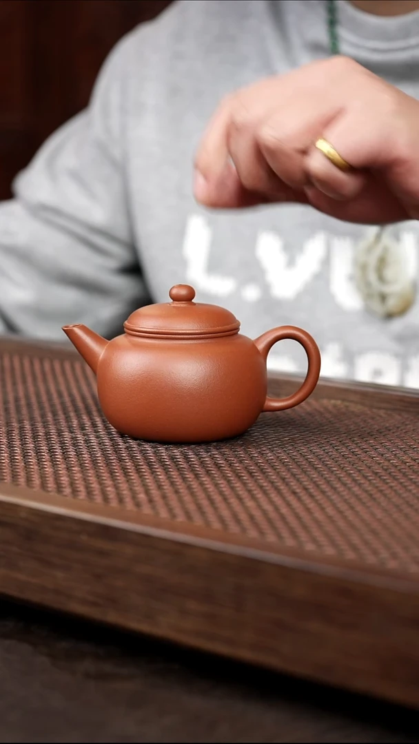 茶壶紫砂朱泥匏尊水平