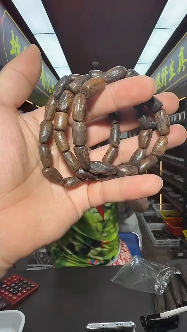 沉香手串33号瘤疤单圈多样性发一