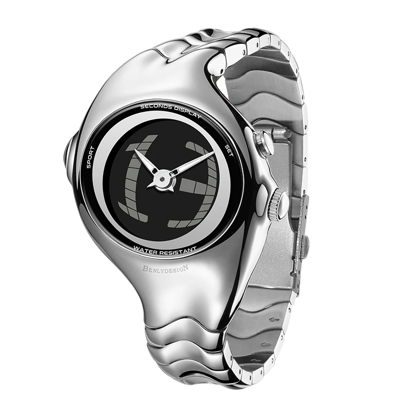 IB BENLYDESIGN跳秒鱼眼中古千禧Y2K手表小众高级设计感GL570