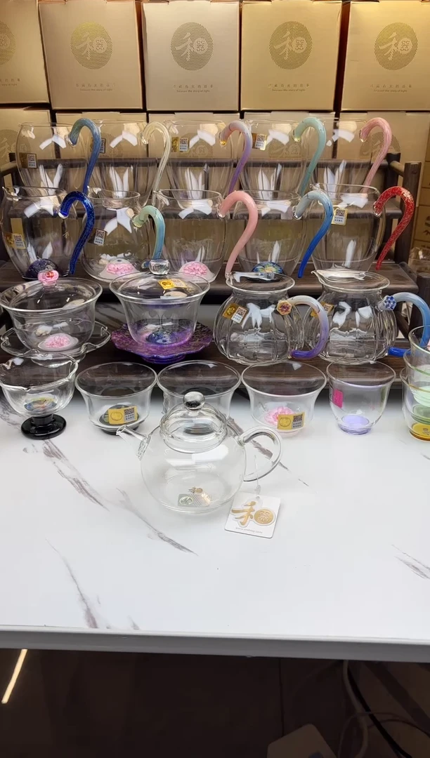 玻璃手工艺品禾器 星宇壶透明色