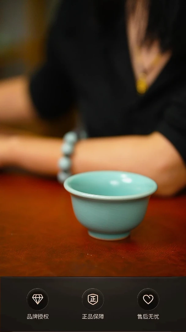 仿古青杰大压手杯不完美