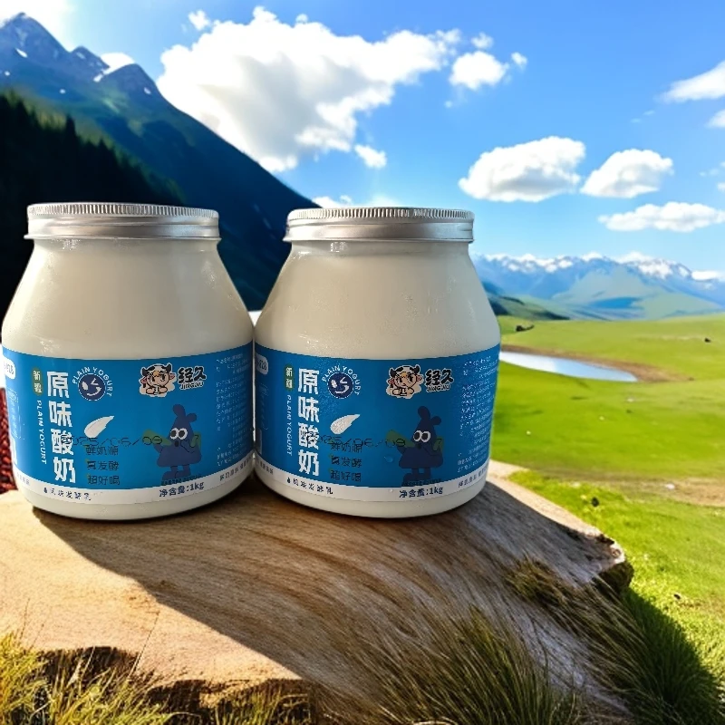 新疆经久原味酸奶水果捞新疆老味道酸奶