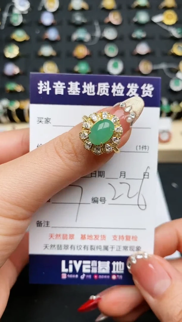 【闪购商品】翡翠戒指银S925镶嵌..........