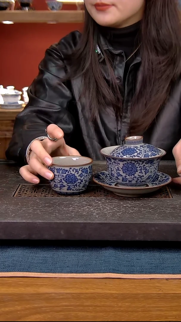 简装家用款2件套 老陶泥开片纹陶瓷茶具