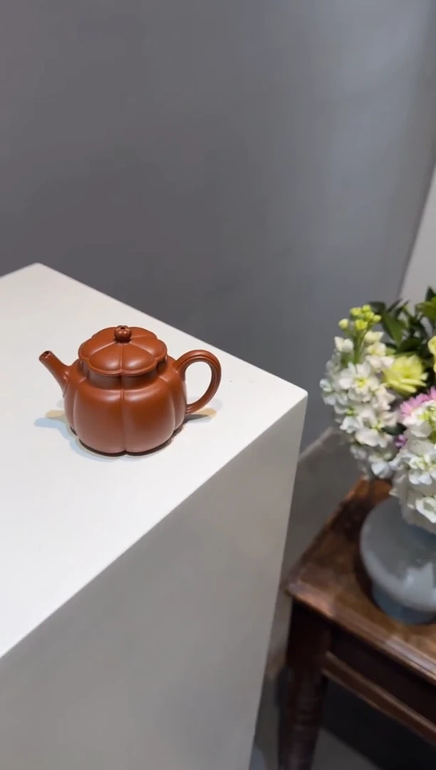茶壶紫砂?*哥繁花 朱泥