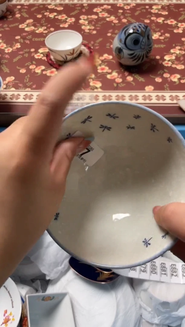 瓷片橘**噜瓷器瓷器E877