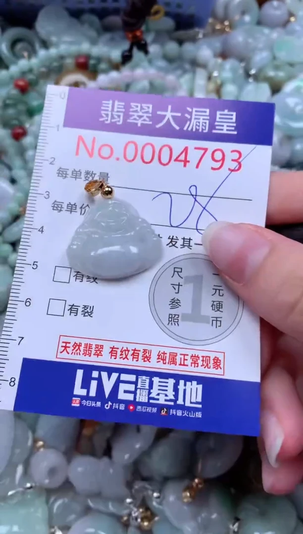 翡翠未镶嵌吊坠(不含链)4793