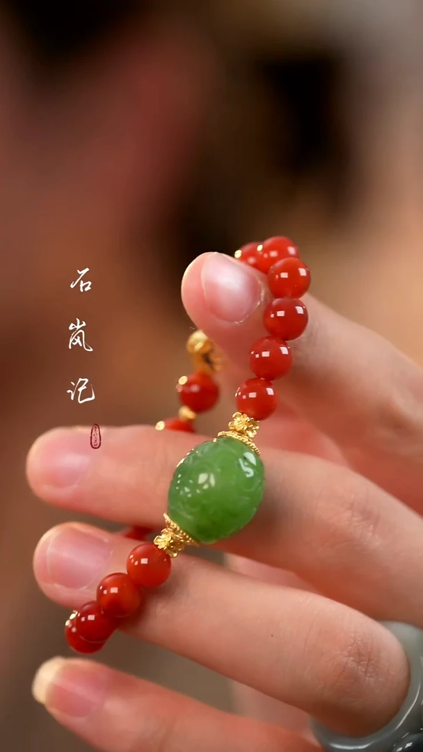 未镶嵌手串南红玛瑙碧玉