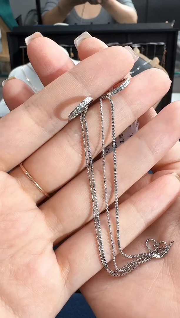 18K金镶嵌耳饰钻石1****"3.78g