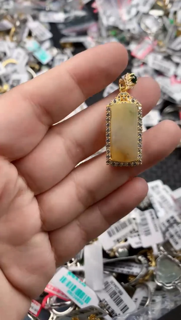 银S925镶嵌戒指翡翠888     6
