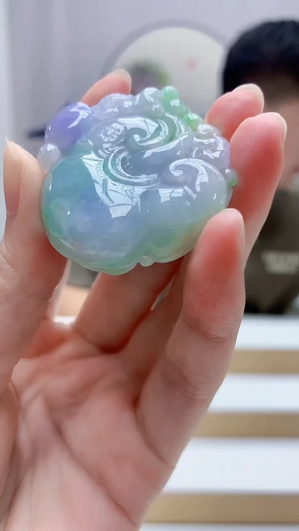 未镶嵌定制翡翠4917zm-毛货挂件125