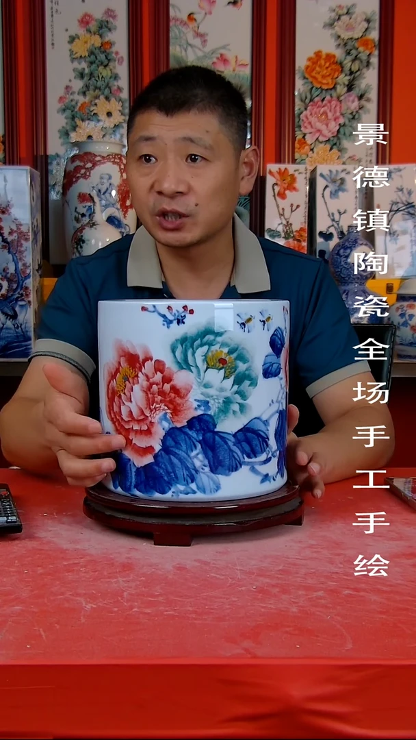 摆件景德镇陶瓷 手工手绘10