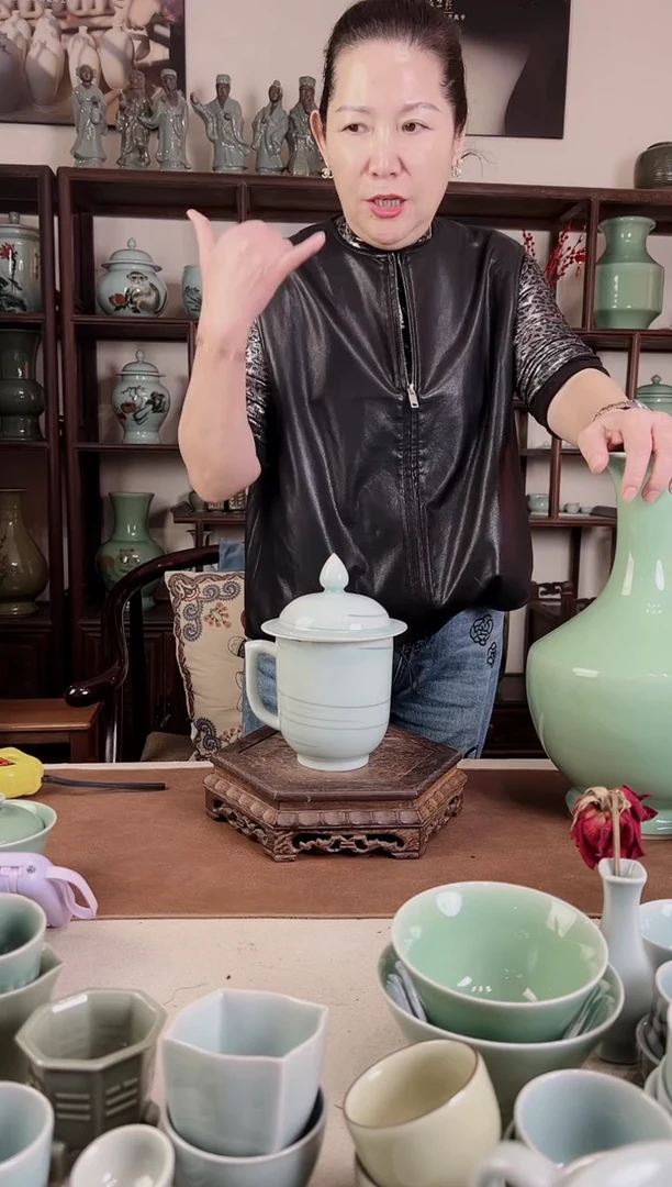 纯手工 绞胎 大将军杯