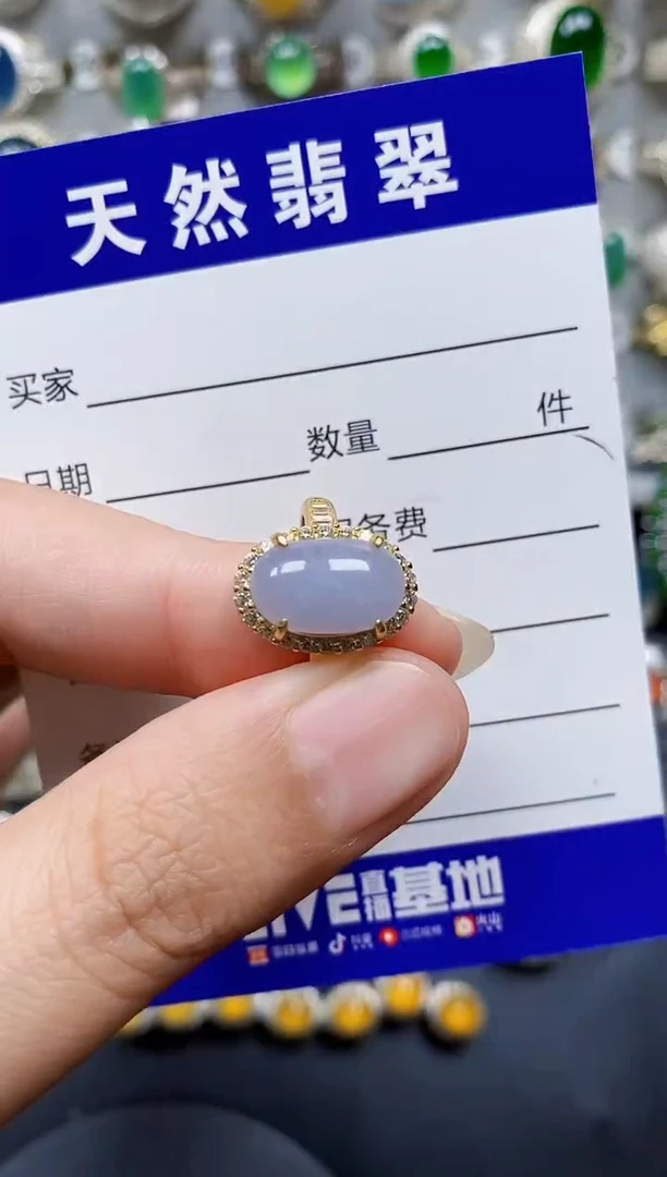 翡翠戒指银S925镶嵌282