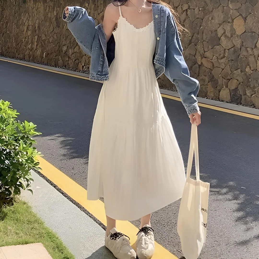 古着复古vintage百搭吊带裙（完美主义勿拍）