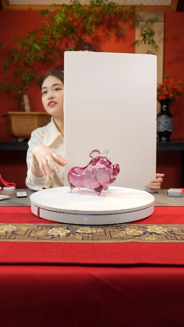 【闪购商品】琉璃手工艺品金红小猪