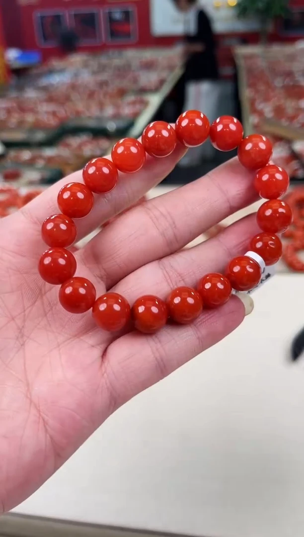 未镶嵌瓦西手串11+南红玛瑙一个/条