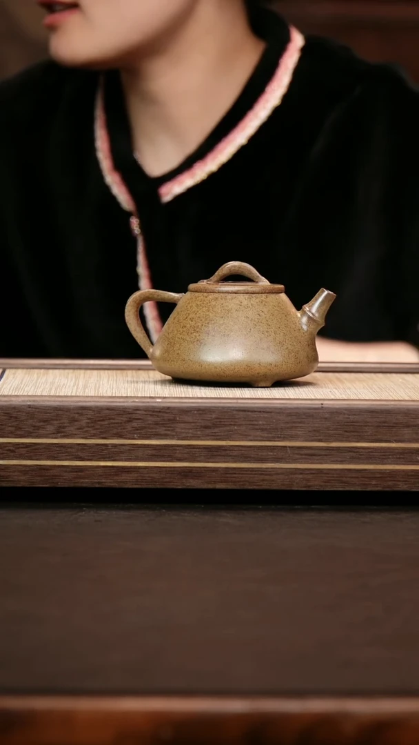 茶壶紫砂柴烧 一叶暴富瓢