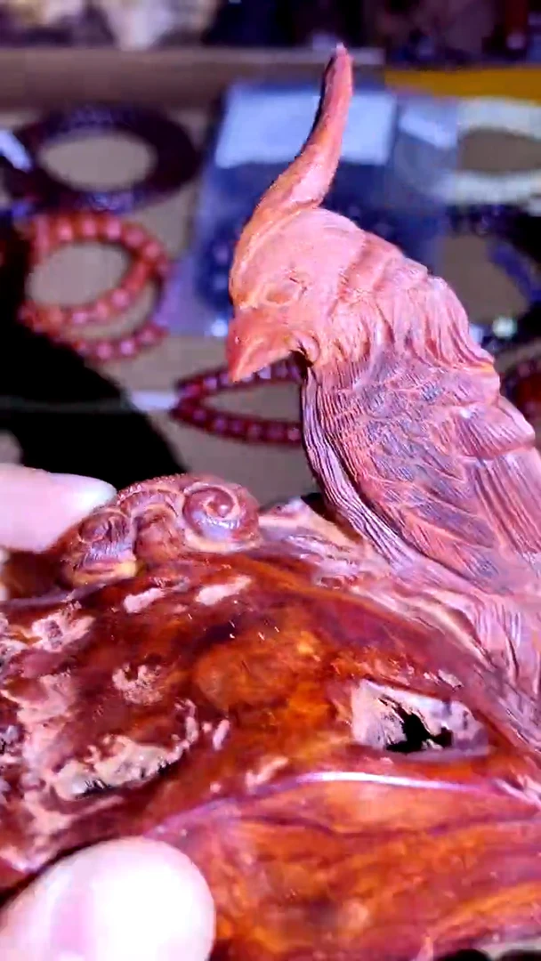 【闪购商品】檀香紫檀（小叶紫檀）喜鹊手把件